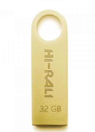 Флешнакопичувач USB 32 GB Hi-Rali Shuttle Series Gold (HI-32GB...