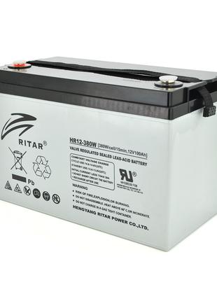 Аккумуляторная батарея AGM RITAR HR12380W, Gray Case, 12V 100....