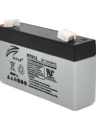 Акумуляторна батарея AGM RITAR RT613, Gray Case, 6 V 1.3 Ah (9...
