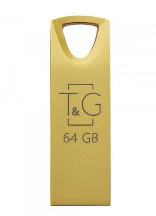 Флешнакопичувач USB 64 GB T&G; 117 Metal Series Gold (TG117GD-...