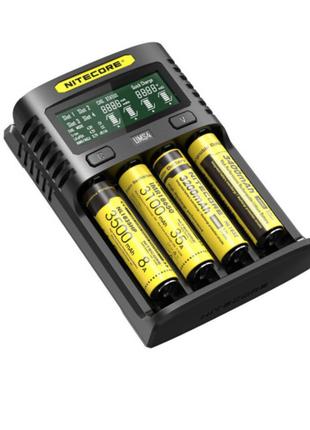 Зарядний пристрій універсальний Nitecore Digicharger UM4, 4 ка...