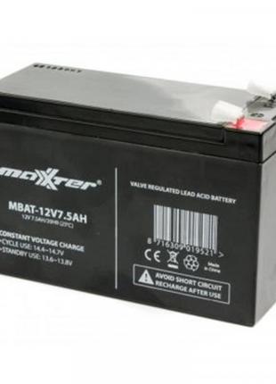 Акумуляторна батарея Maxxter 12 V 7.5 AH (MBAT-12V7.5AH) AGM