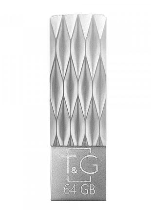 Флеш-накопитель USB 64GB T&G; 103 Metal Series Silver (TG103-64G)