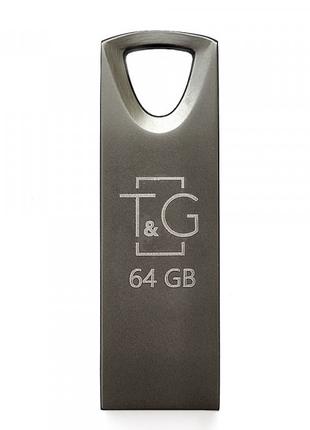 Флеш-накопитель USB 64GB T&G; 117 Metal Series Black (TG117BK-...