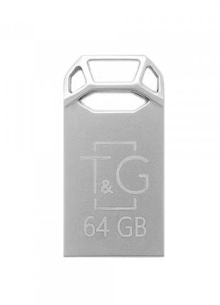 Флеш-накопитель USB 64GB T&G; 110 Metal Series Silver (TG110-64G)