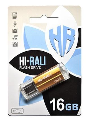 Флешнакопичувач USB 16 GB Hi-Rali Corsair Series Bronze (HI-16...