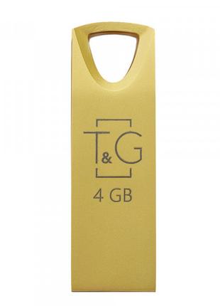 Флешнакопичувач USB 4GB T&G; 117 Metal Series Gold (TG117GD-4G)