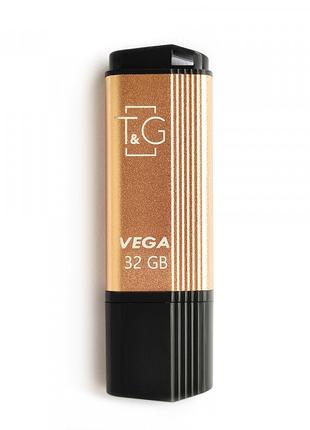 Флешнакопичувач USB 32 GB T&G; 121 Vega Series Gold (TG121-32G...