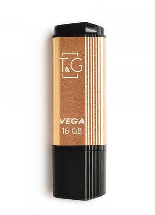 Флешнакопичувач USB 16GB T&G; 121 Vega Series Gold (TG121-16GBGD)