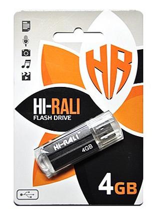 Флешнакопичувач USB 4GB Hi-Rali Corsair Series Black (HI-4GBCO...