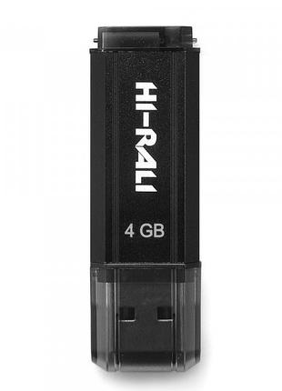 Флешнакопичувач USB 4GB Hi-Rali Stark Series Black (HI-4GBSTBK)