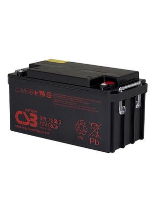 Акумуляторна батарея CSB GPL12650, 12 V 65 Ah (350х166х174мм), Q1