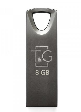 Флешнакопичувач USB 8GB T&G; 117 Metal Series Black (TG117BK-8G)
