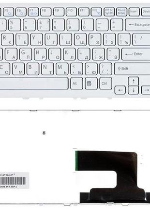 Клавіатура для ноутбука Sony Vaio (VPC-EH, VPCEH) White, (Whit...
