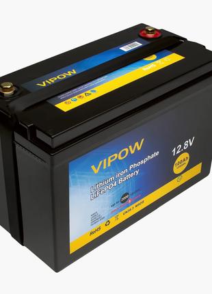 Акумуляторна батарея Vipow LiFePO4 12,8 V 100 Ah з вбудованою ...