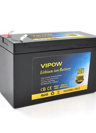 Акумуляторна батарея літієва Vipow 12 V 10 Ah з елементами Li-...