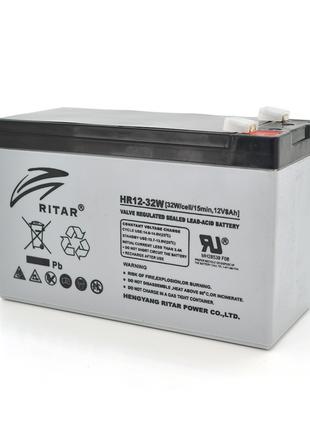 Акумуляторна батарея AGM RITAR HR1232W, Gray Case, 12 V 8.0 Ah...