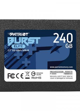 Накопичувач SSD 240 GB Patriot Burst Elite 2.5" SATAIII TLC (P...