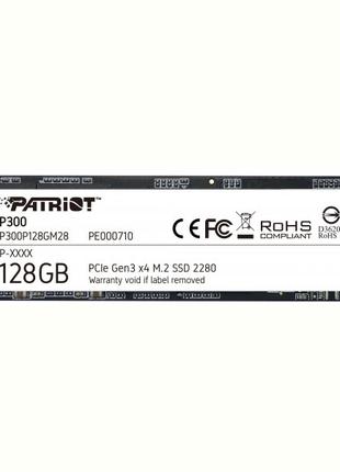 Накопичувач SSD 128 GB Patriot P300 M.2 2280 PCIe 3.0 x4 NVMe ...