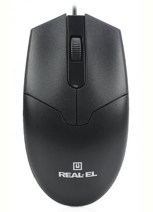 Миша REAL-EL RM-208 Black (EL123200030)