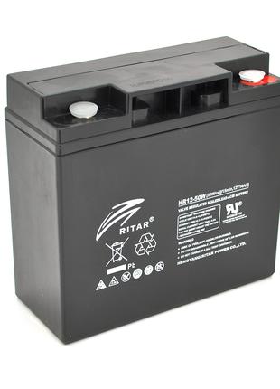 Аккумуляторная батарея AGM RITAR HR1250W, Black Case, 12V 14.0...