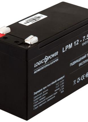 Акумуляторна батарея LogicPower 12 V 7.5 AH (LPM 12 — 7,5 AH) AGM