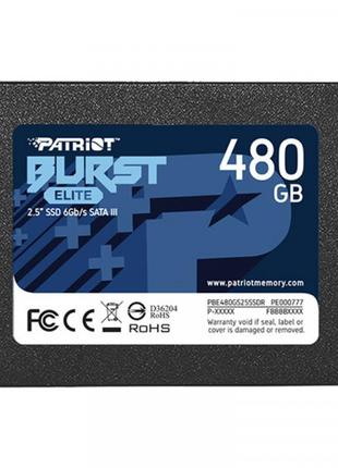 Накопичувач SSD 480GB Patriot Burst Elite 2.5" SATAIII TLC (PB...