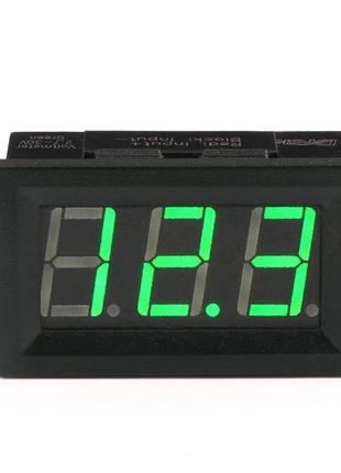 Цифровий вольтметр, діапазон вимірювань 4 — 100 V, Green