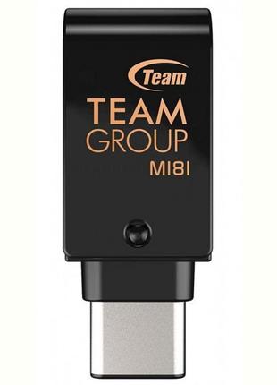 Флешнакопичувач USB3.1 256 GB OTG Type-C Team M181 Black (TM18...