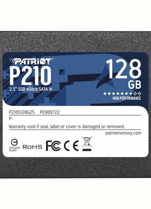 Накопичувач SSD 128 GB Patriot P210 2.5" SATAIII TLC (P210S128...