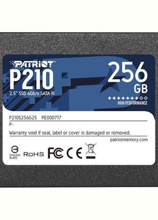 Накопичувач SSD 256 GB Patriot P210 2.5" SATAIII TLC (P210S256...