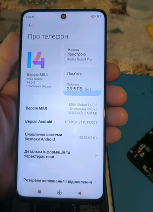 Xiaomi redmi note 9 pro 4/128 розборка