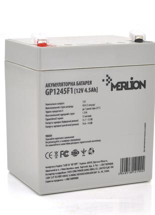 Акумуляторна батарея MERLION AGM GP1245F1, 12 V 4.5 Ah (90 х 7...