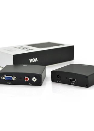Активний конвертер HDMI (input) на VGA (output) + Audio Adapte...