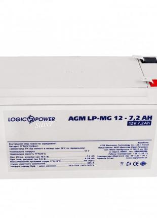 Акумуляторна батарея LogicPower 12 V 7.2 AH (LPM-MG 12 — 7.2 A...