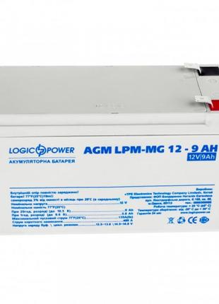 Акумуляторна батарея LogicPower 12 V 9 AH (LPM-MG 12 — 9 AH) A...