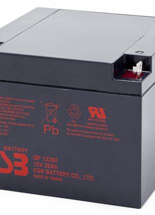 Акумуляторна батарея CSB GP12260, 12 V 26 Ah (166 х175 х125 мм...