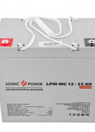 Акумуляторна батарея LogicPower 12 V 55 AH (LPM-MG 12 — 55 AH)...