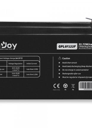 Акумуляторна батарея Njoy GPL07122F 12 V 7 AH (BTVACGUOBTC2FCN...