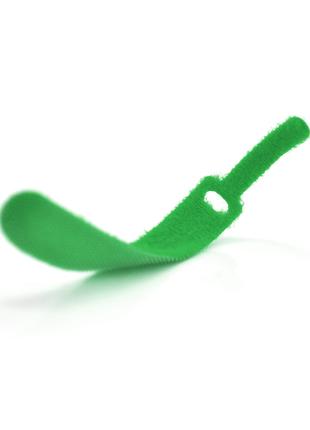 Стяжки на липучці 12*230 мм, зелені, ціна за футер