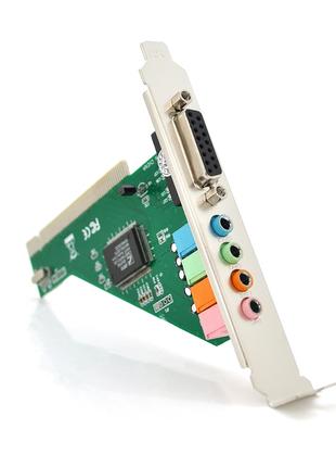 Звукова карта PCI — 4CH (c-media 8738), 3D 4.1, Windows 98/ Wi...