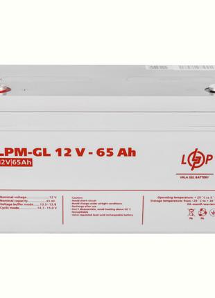 Акумуляторна батарея LogicPower 12 V 65 AH (LPM-GL 12 — 65 AH)...