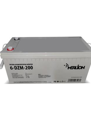 Тягова акумуляторна батарея AGM MERLION 6-DZM-200, 12 V 200 Ah...