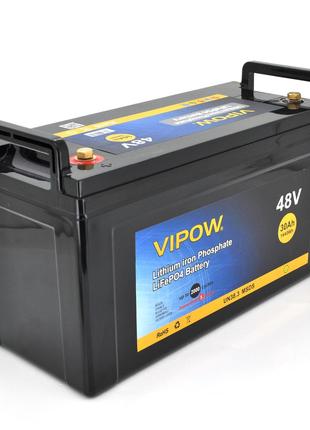 Акумуляторна батарея Vipow LiFePO4 51,2V 30 Ah з вбудованою ВМ...