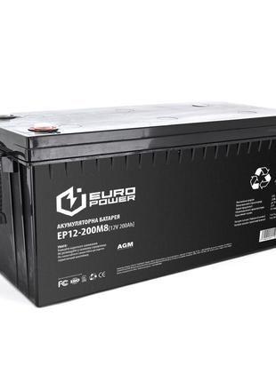 Акумуляторна батарея EUROPOWER AGM EP12-200M8 12 V 200 Ah ( 52...