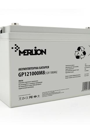 Акумуляторна батарея MERLION AGM GP121000M8 12 V 100 Ah (329 x...