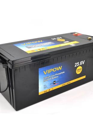 Акумуляторна батарея Vipow LiFePO4 25,6 V 100 Ah з вбудованою ...