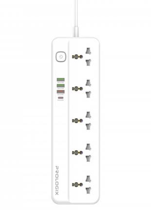 Фільтр живлення ProLogix Premium (PR-SC5415W) 5 розеток, 4 USB...