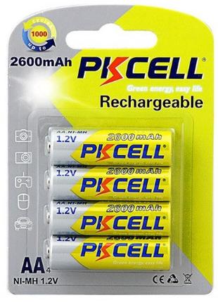 Акумулятор PKCELL 1.2V AA 2600 mAh NiMH Rechargeable Battery, ...