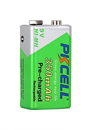 Акумулятор PKCELL 9V/350 mAh, крона, NiMH Rechargeable Battery...